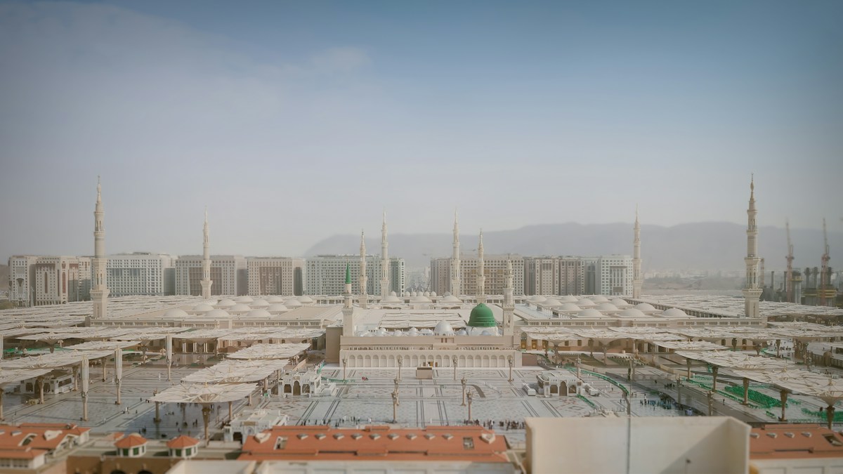 Vue de la mosquée du Prophète à Médine